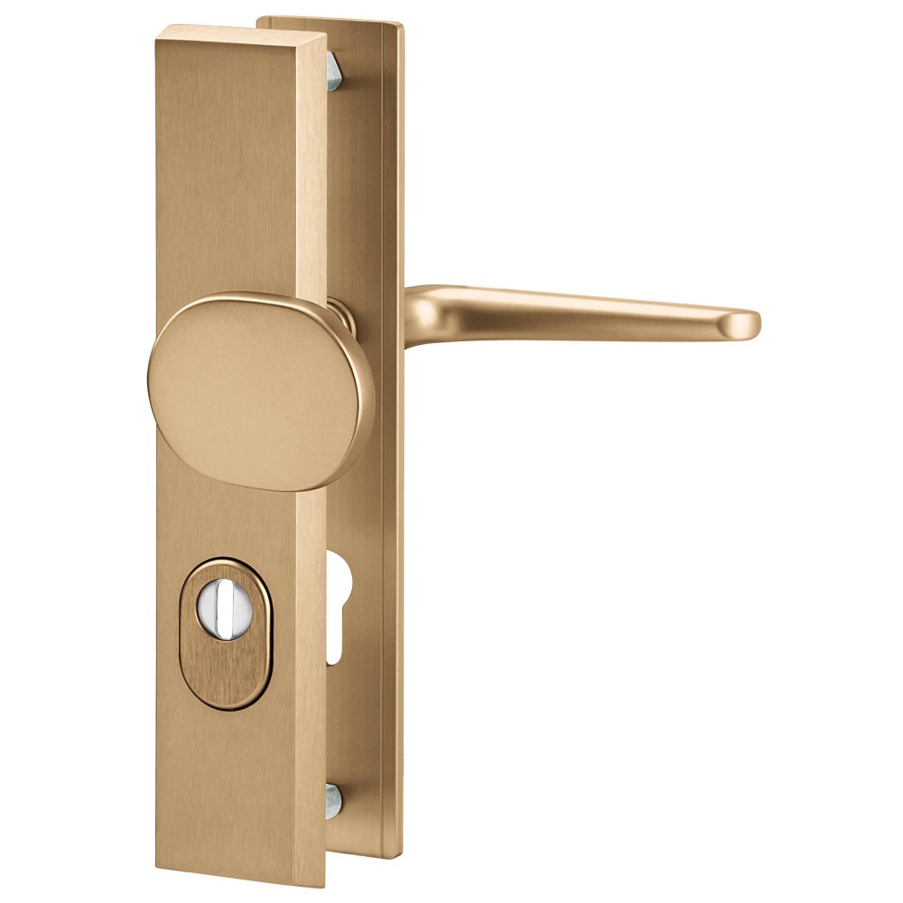 Atlas Plus RC3 hliník F4 bezpečnostní kování – cylindrická vložka (PZ), 92 mm, koule/klika