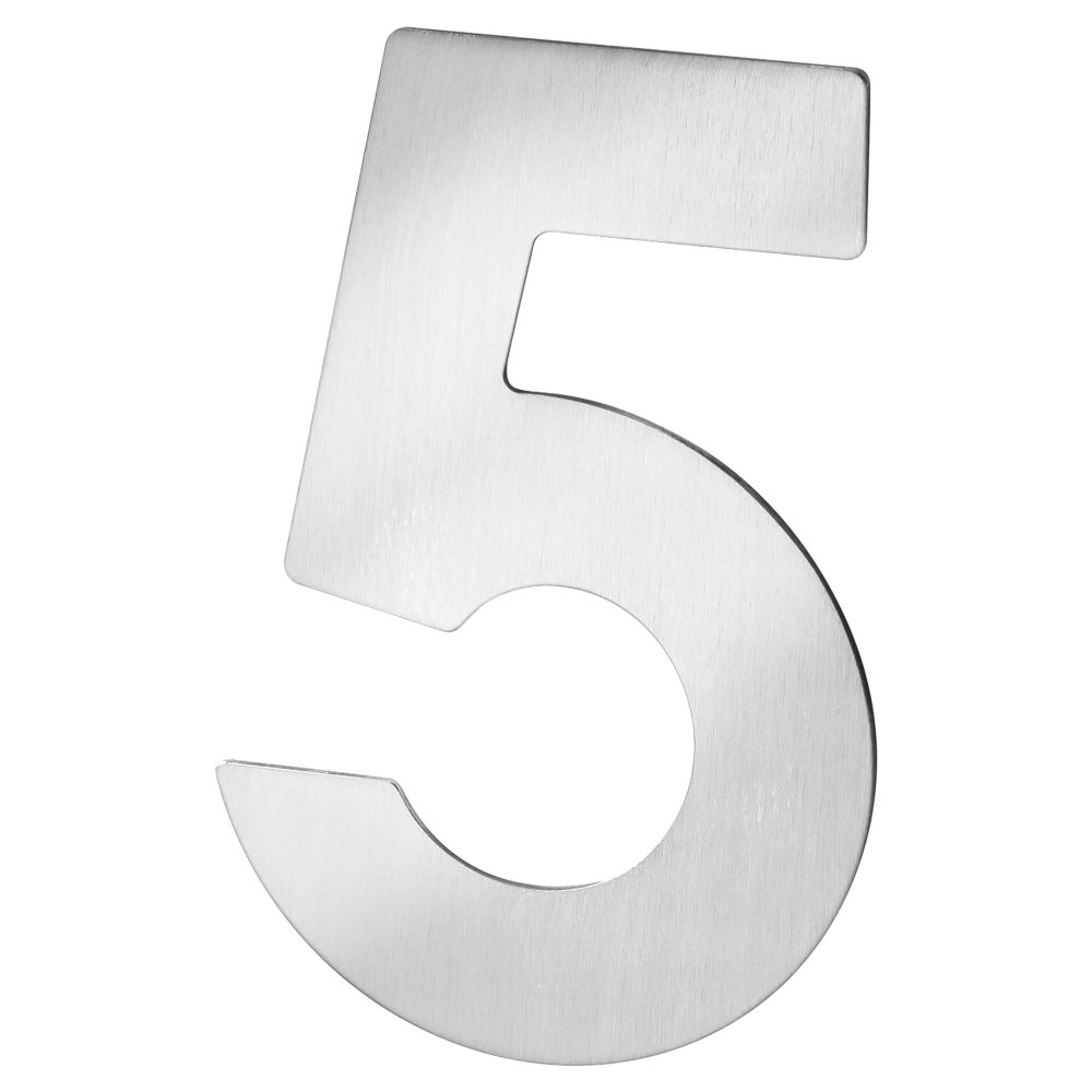 Domovní číslo 5 nerez