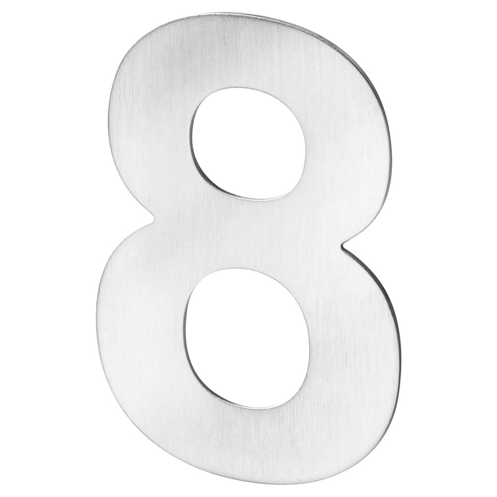 Domovní číslo 8 nerez