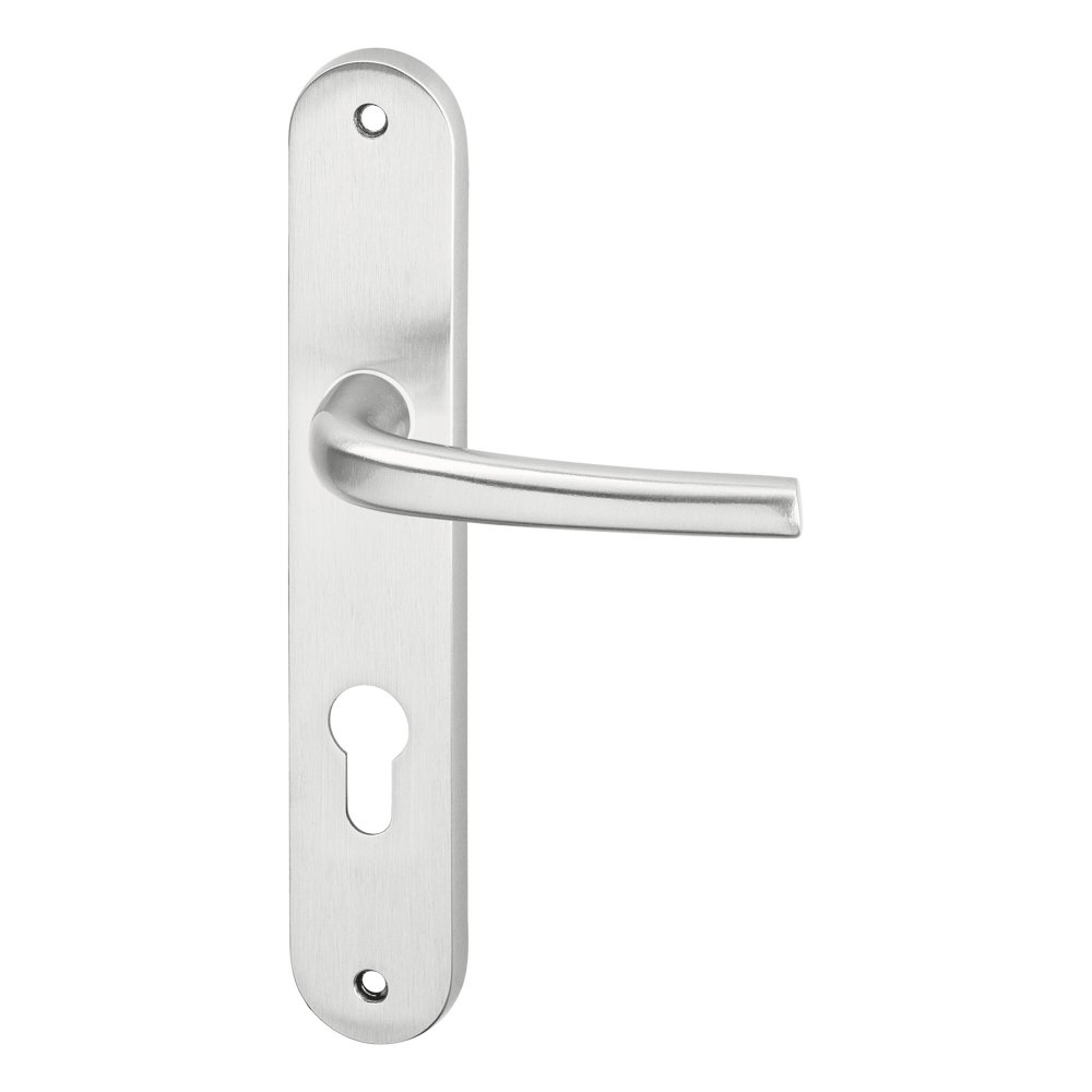 Apoll OV matný nikl dveřní kování – cylindrická vložka (PZ), 90 mm, klika/klika