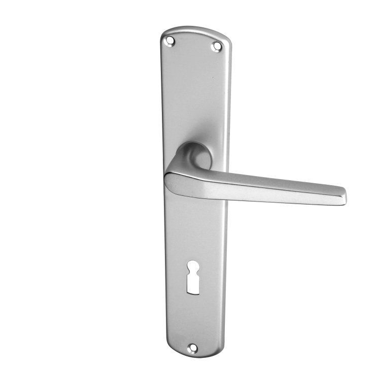 Monte HR hliník F9 dveřní kování – dózický klíč (BB), 72 mm, klika/klika