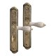 Antik bronz dveřní kování – WC klička (WC), 90 mm, klika/klika