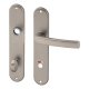 Rosa OV hliník F9 dveřní kování – WC klička (WC), 90 mm, klika/klika