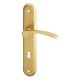 Viola OV lak zlatá dveřní kování – dózický klíč (BB), 90 mm, klika/klika