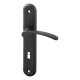 Viola OV lak grafit dveřní kování – dózický klíč (BB), 90 mm