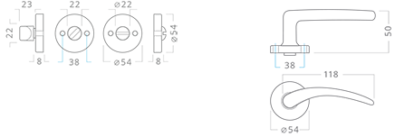 ACT servis - Viola R hnědá lak