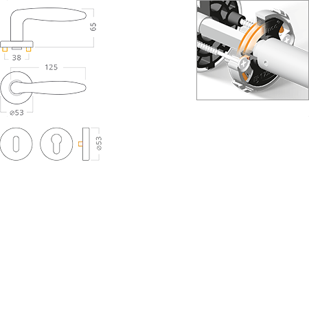 ACT servis -   Cina Slide R nerez PK