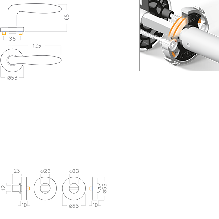 ACT servis -   Cina Slide R nerez PK DUPLIKT