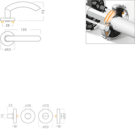 ACT servis -   Gina Slide R nerez PK DUPLIKT