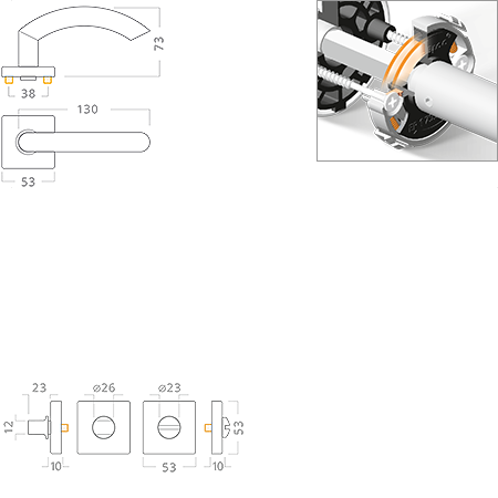 ACT servis -   Gina Slide RHR nerez PK DUPLIKT