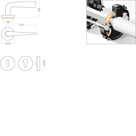 ACT servis - Kliky loiskov PullBloc black Linz Pull R nerez PK design