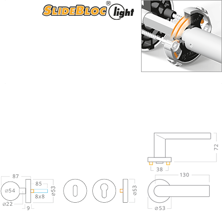 ACT servis -   Polo SlideBloc R nerez PK