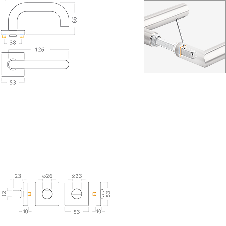 ACT servis -   Una Easy Pull RHR nerez PK