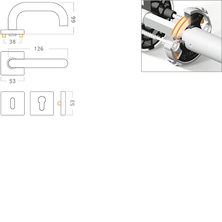 ACT servis -   Una Slide RHR nerez PK DUPLIKT
